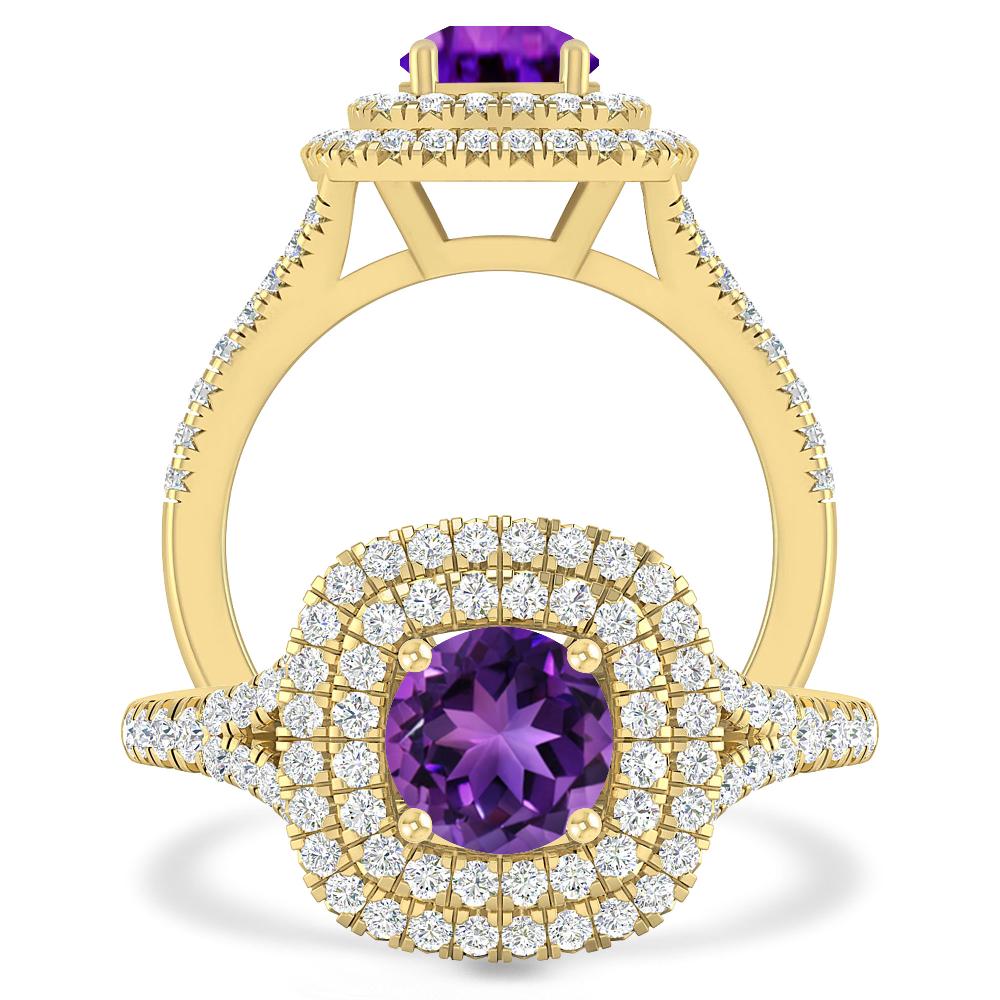 Yellow Gold - Amethyst