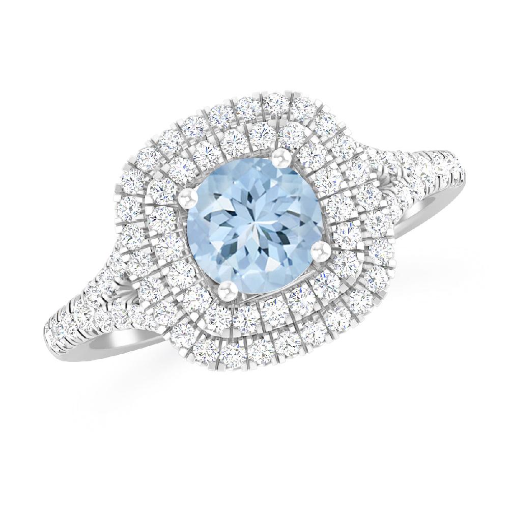 White Gold - Aquamarine