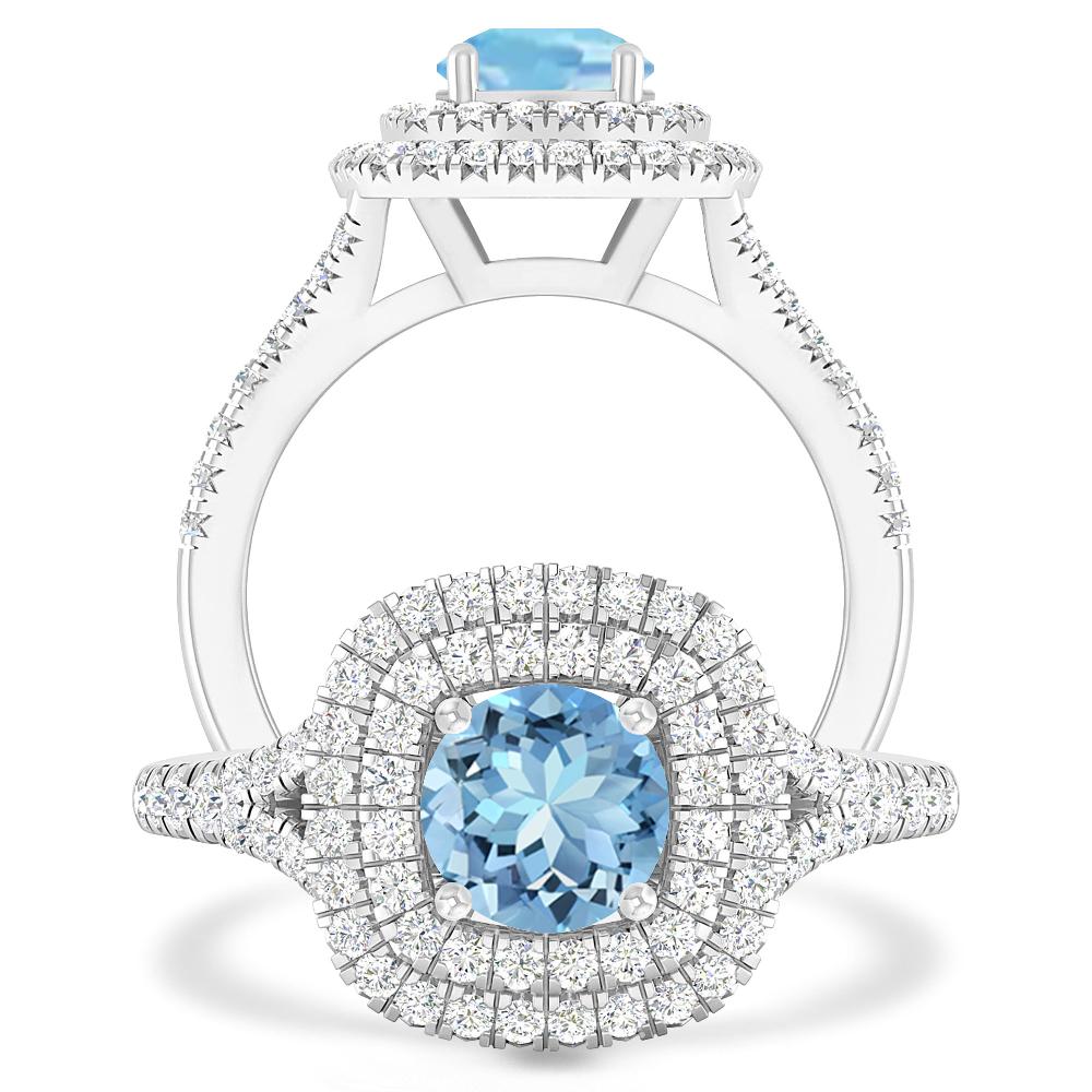 White Gold - Aquamarine