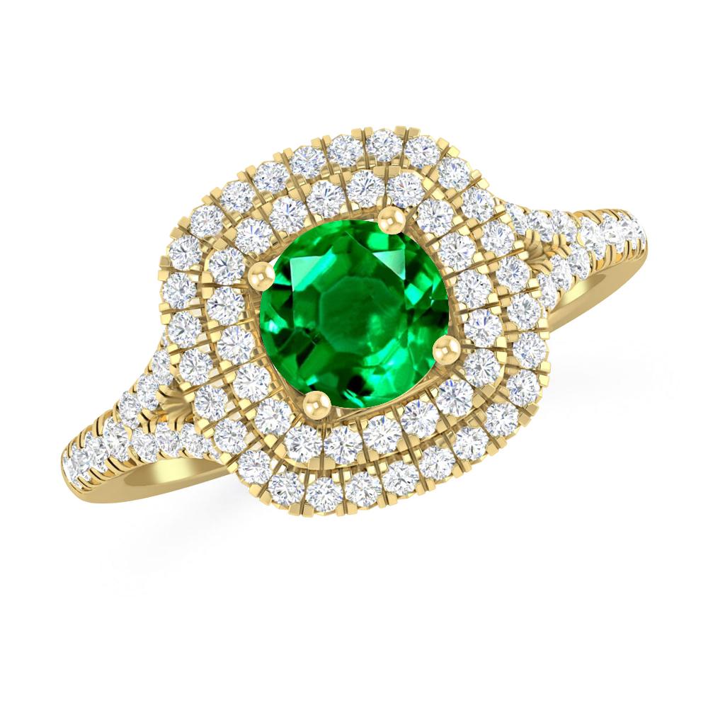 Yellow Gold - Emerald