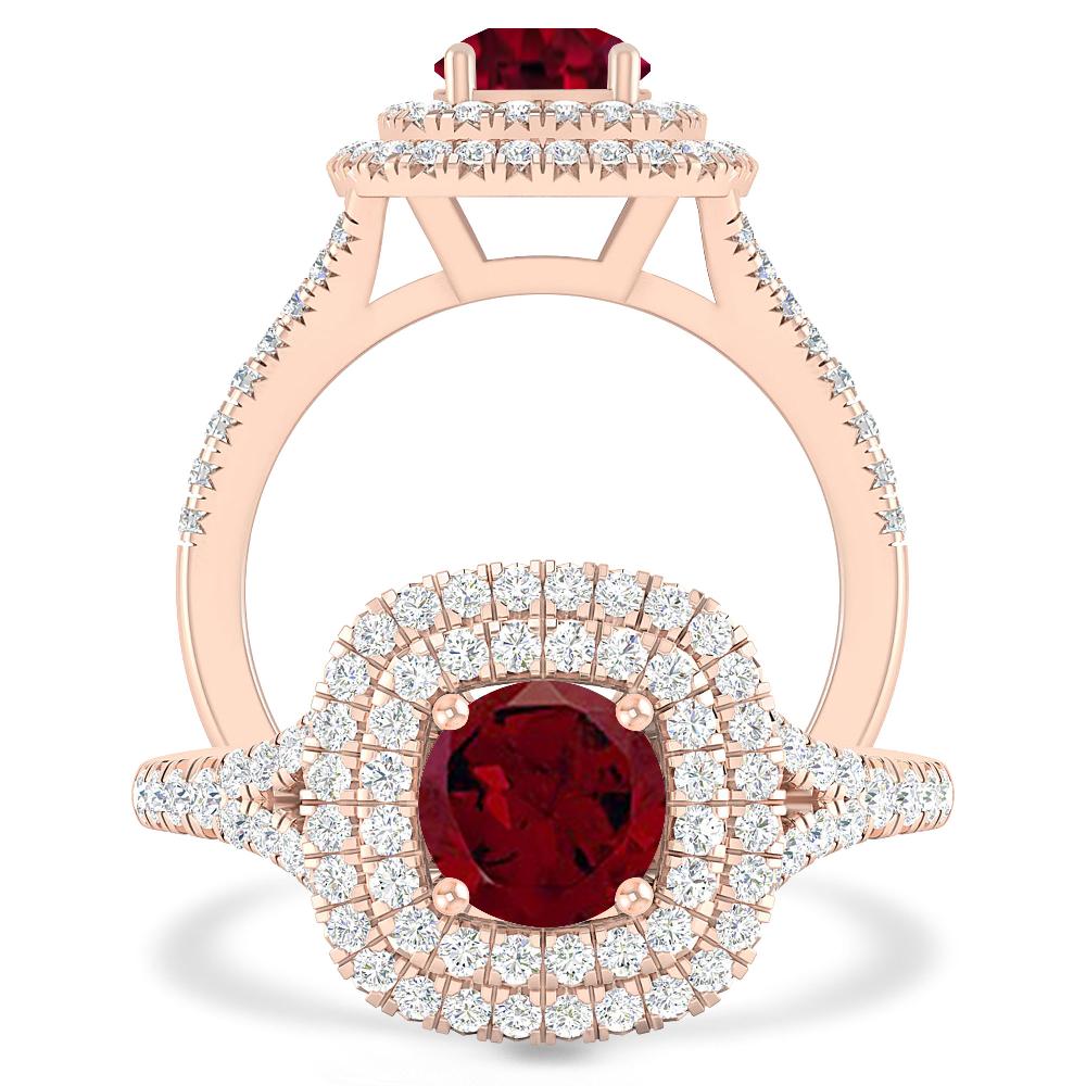 Rose Gold - Garnet