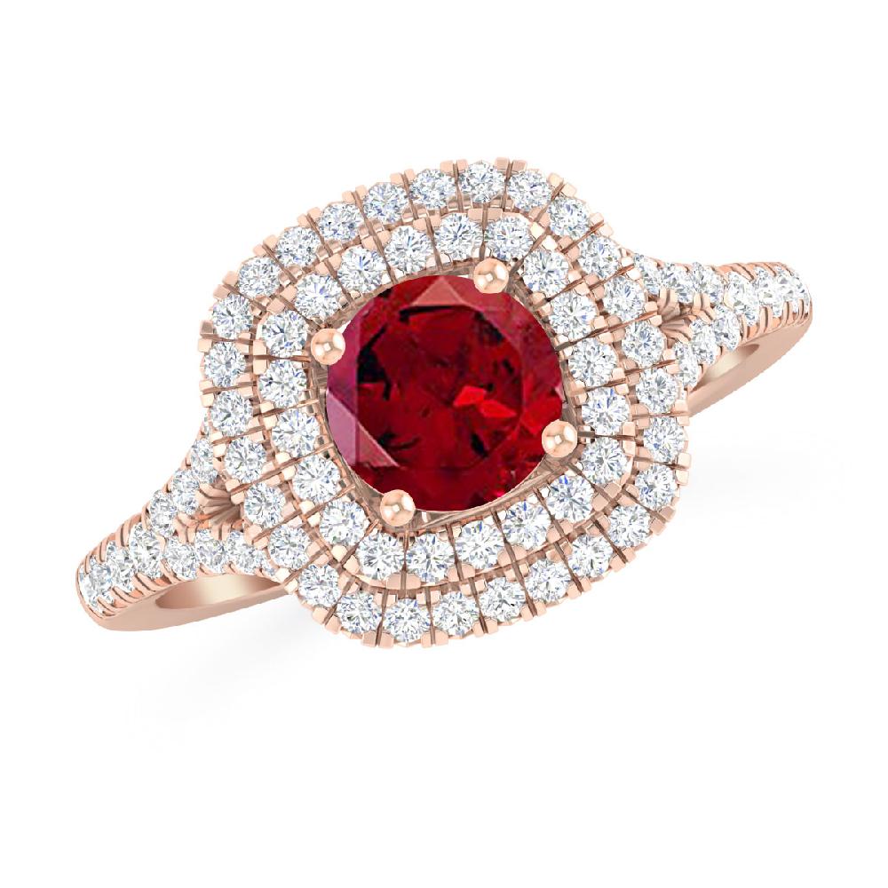 Rose Gold - Garnet