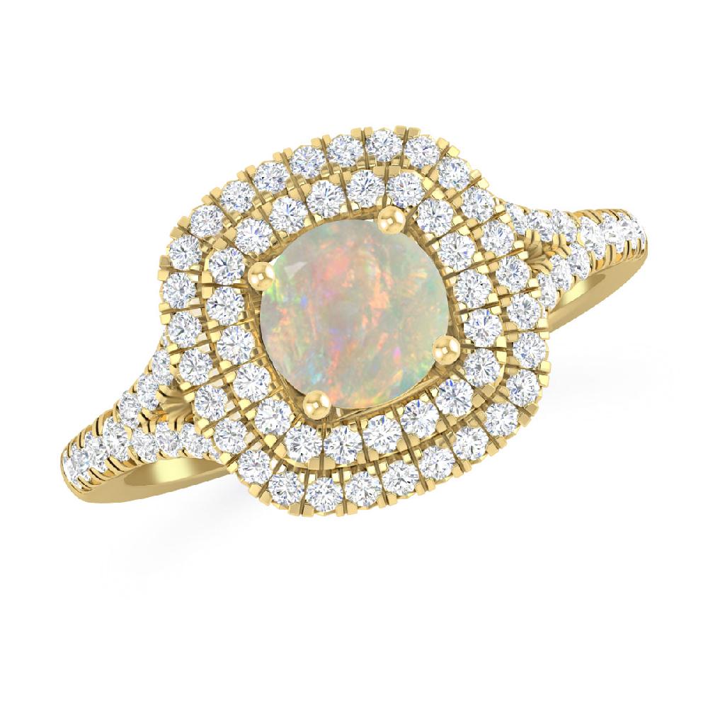 Yellow Gold - Opal