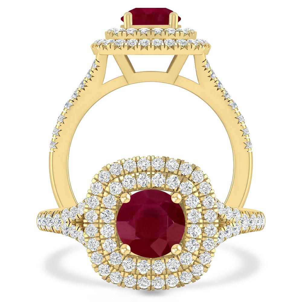 Yellow Gold - Ruby