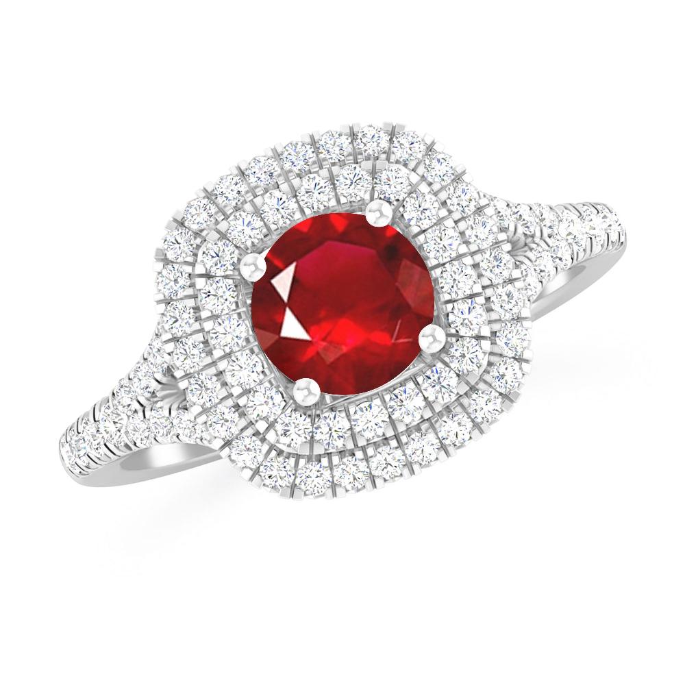 White Gold - Ruby