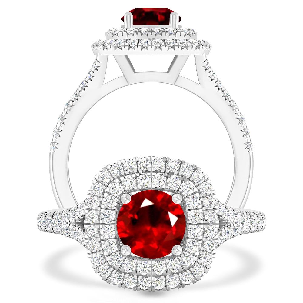 White Gold - Ruby