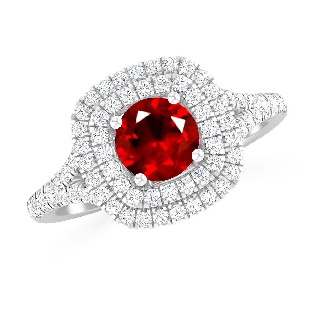 White Gold - Ruby