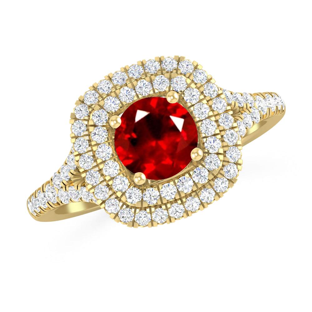 Yellow Gold - Ruby