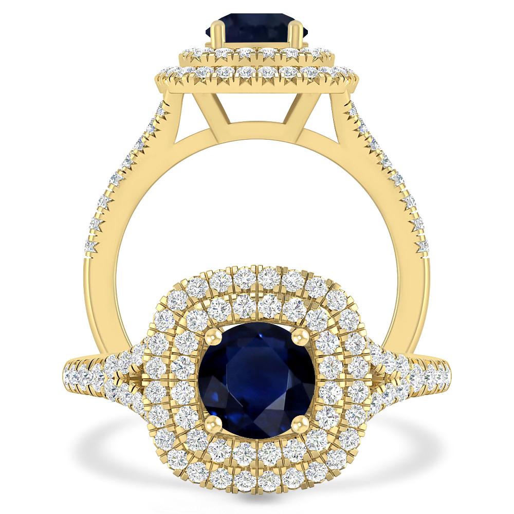 Yellow Gold - Sapphire