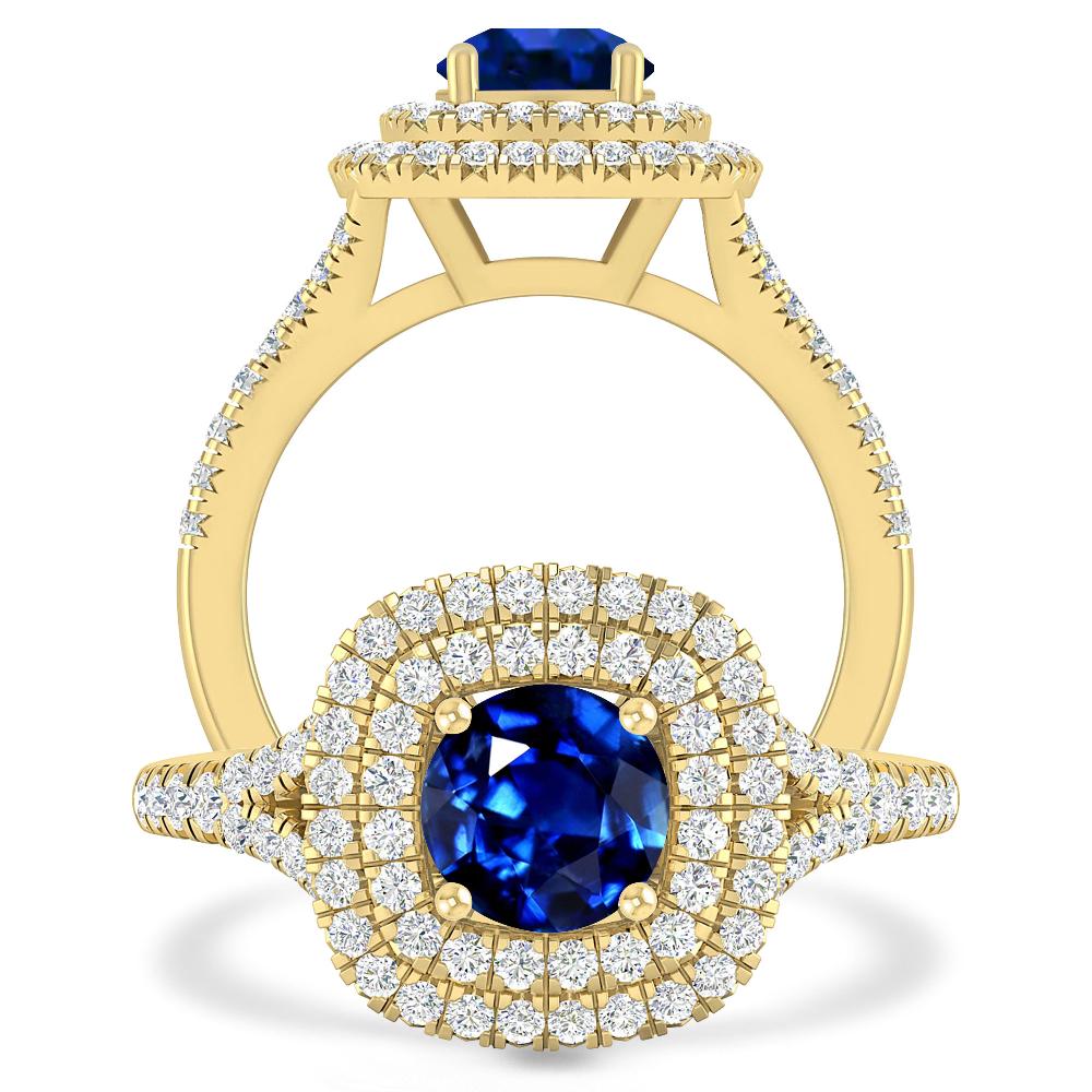 Yellow Gold - Sapphire