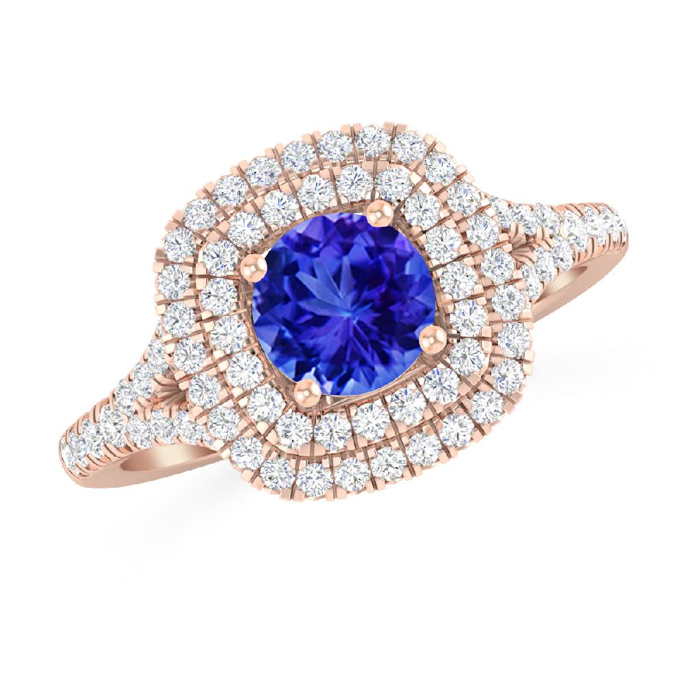 Rose Gold - Tanzanite