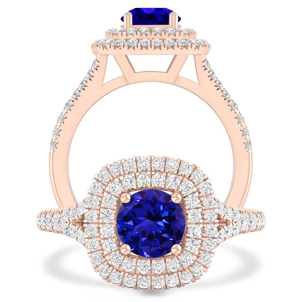 Rose Gold - Tanzanite