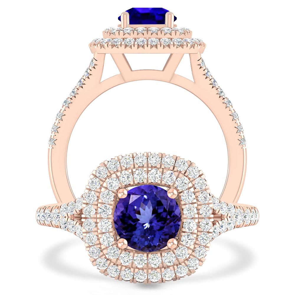 Rose Gold - Tanzanite