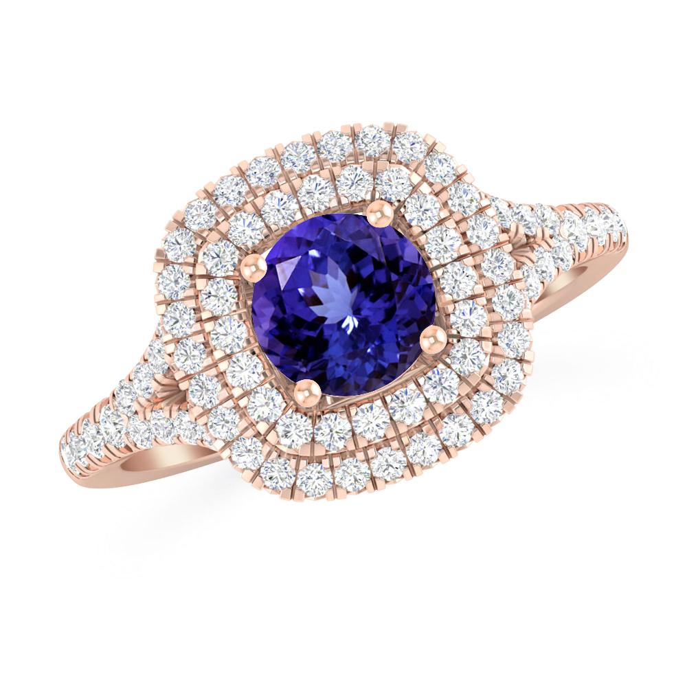 Rose Gold - Tanzanite