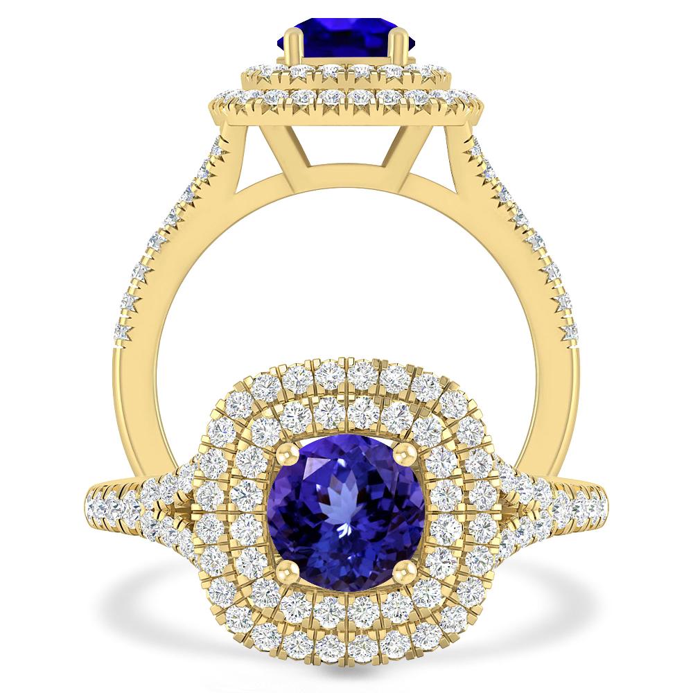 Yellow Gold - Tanzanite