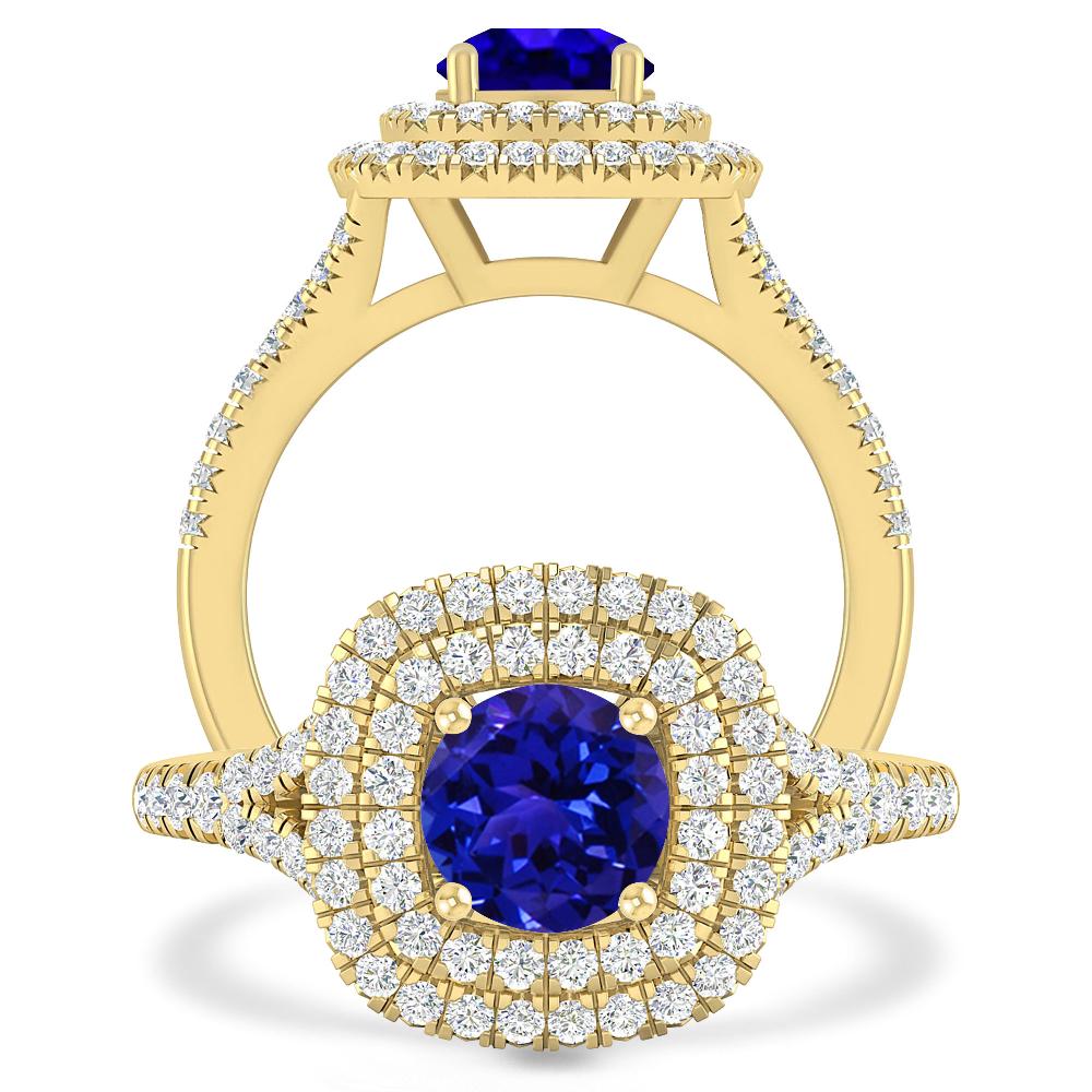 Yellow Gold - Tanzanite