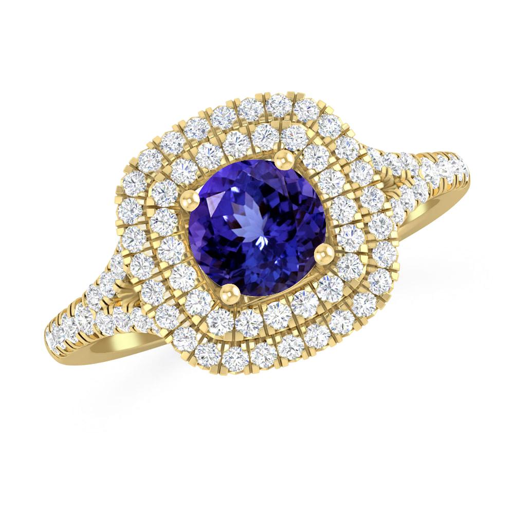 Yellow Gold - Tanzanite