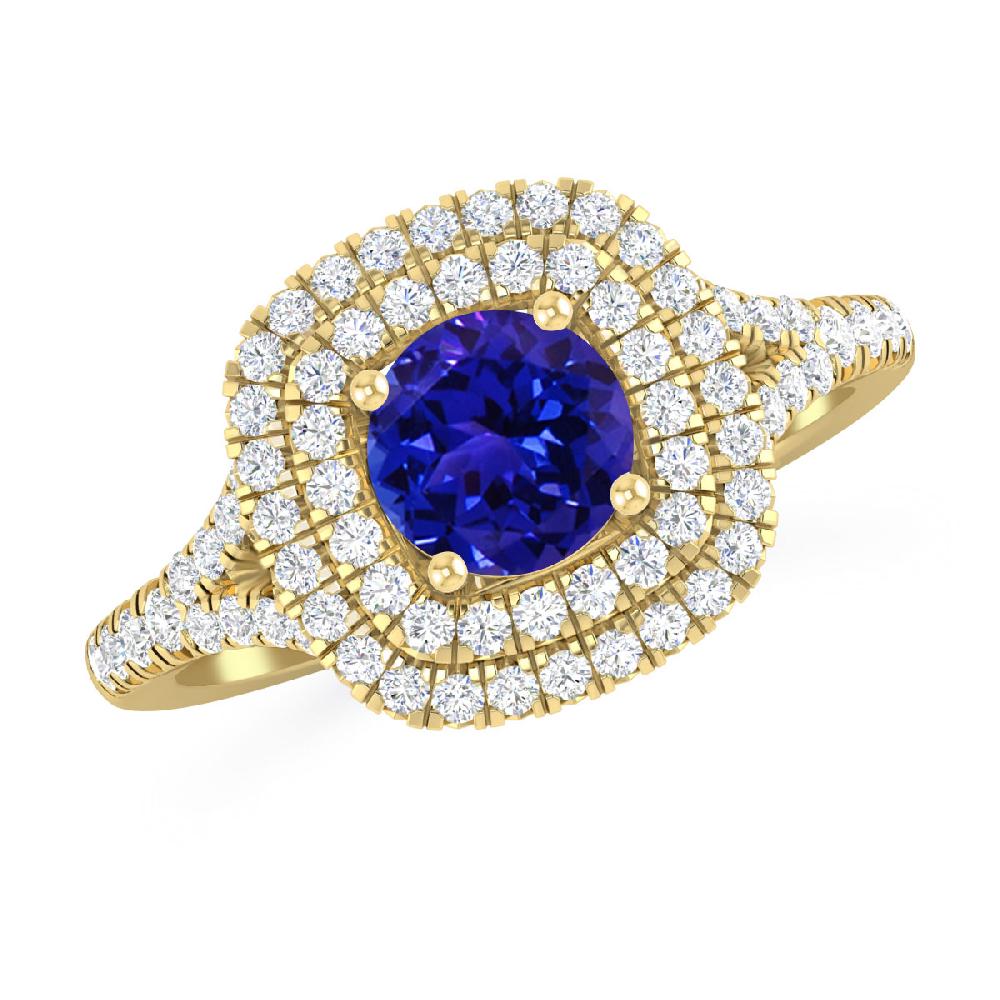 Yellow Gold - Tanzanite