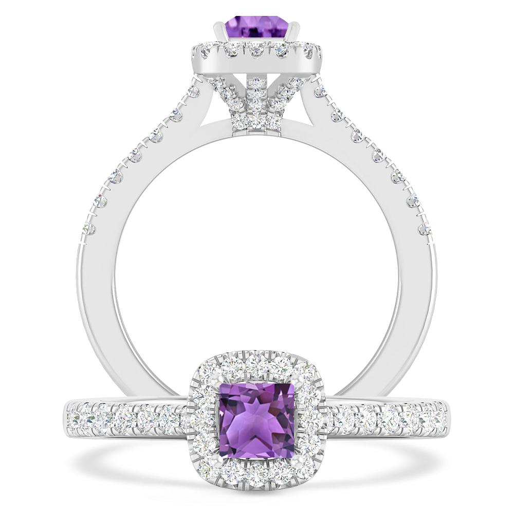 White Gold - Amethyst