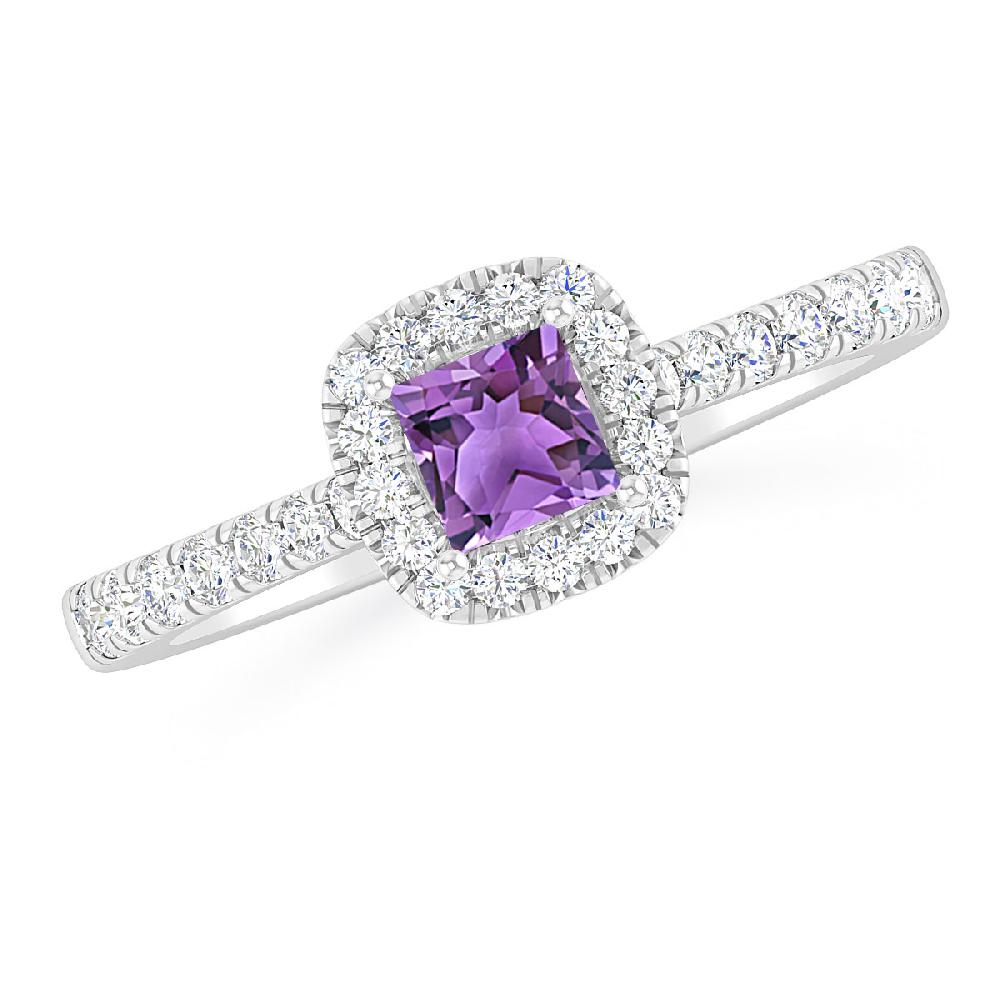 White Gold - Amethyst