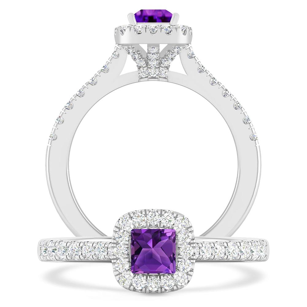 White Gold - Amethyst