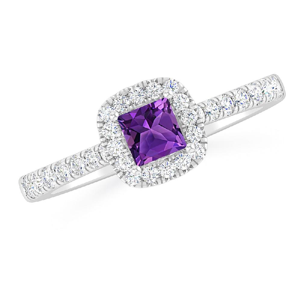 White Gold - Amethyst