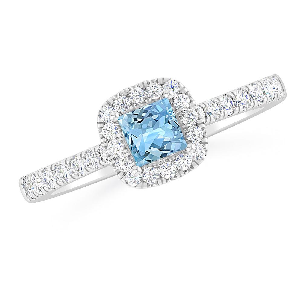 White Gold - Aquamarine