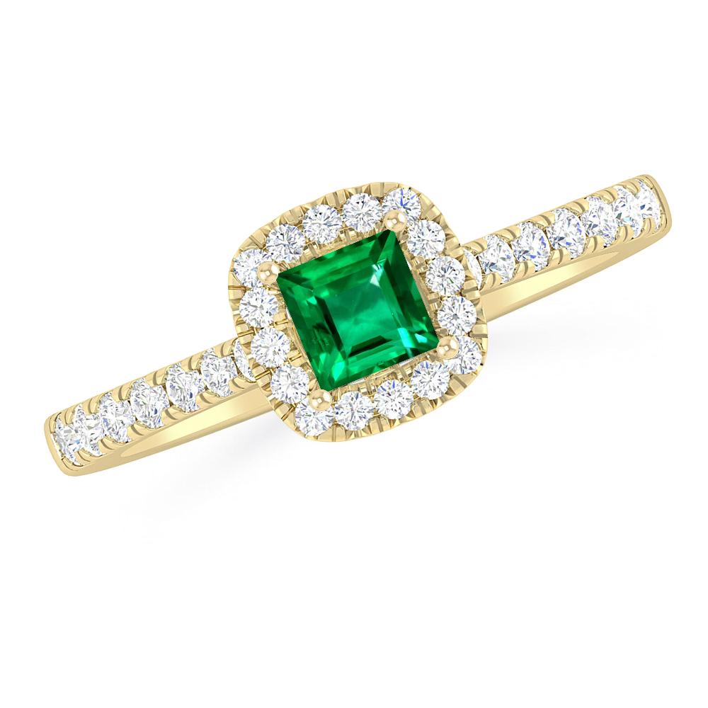 Yellow Gold - Emerald