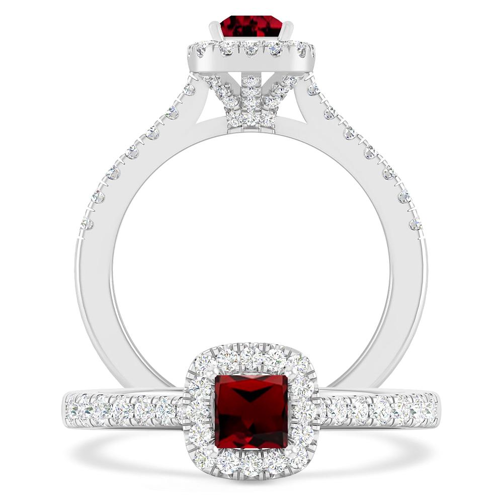 White Gold - Garnet