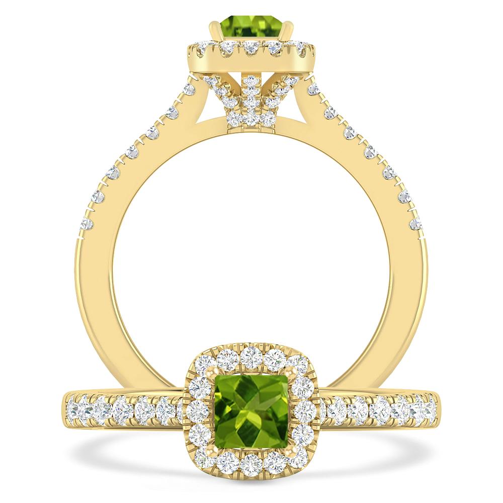 Yellow Gold - Peridot