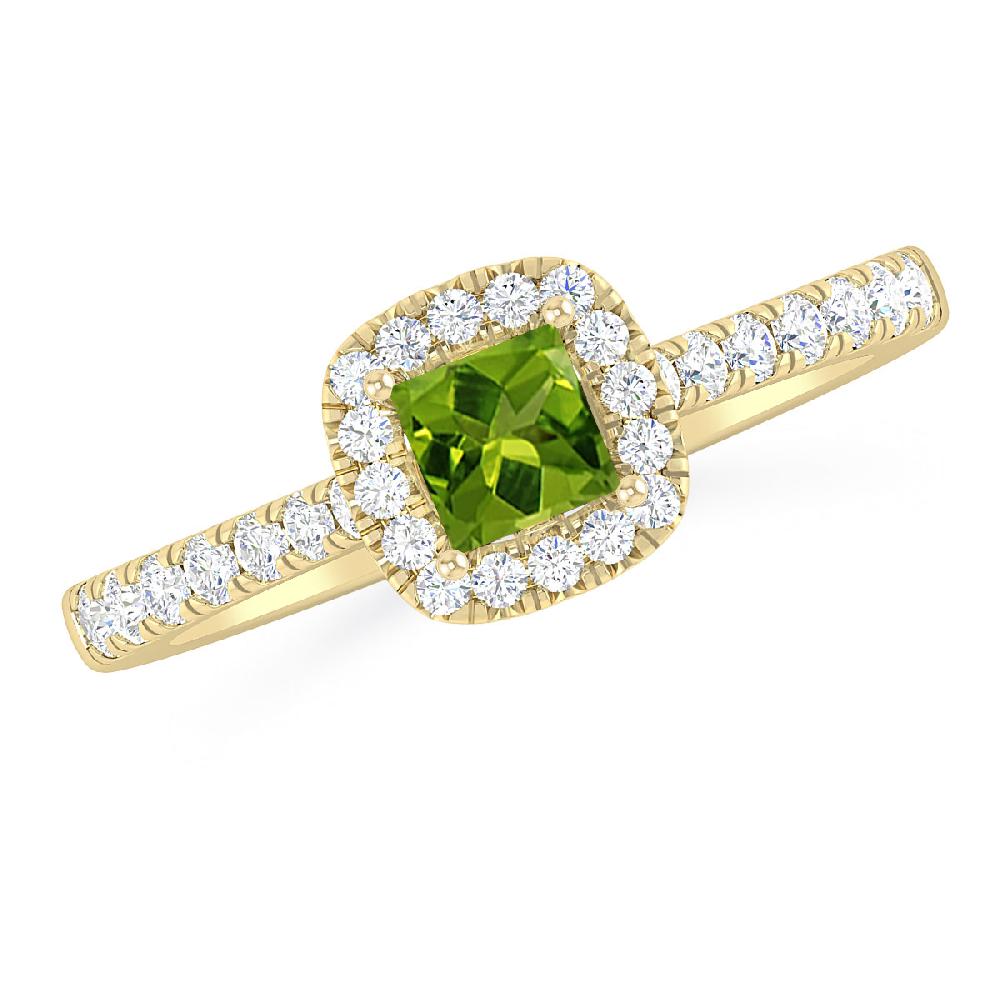 Yellow Gold - Peridot