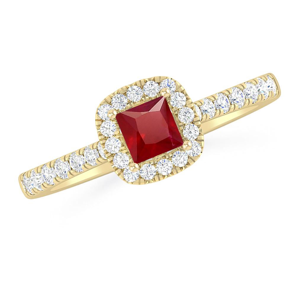 Yellow Gold - Ruby