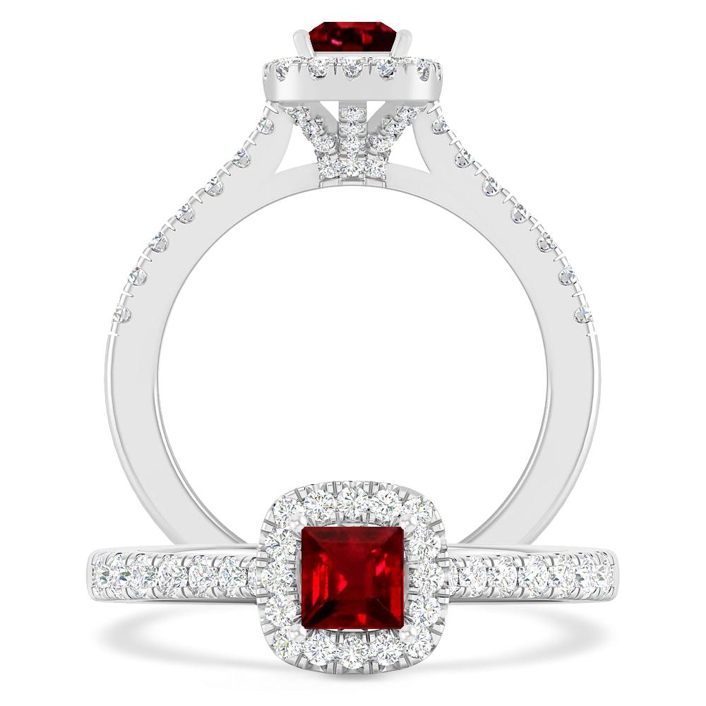 White Gold - Ruby