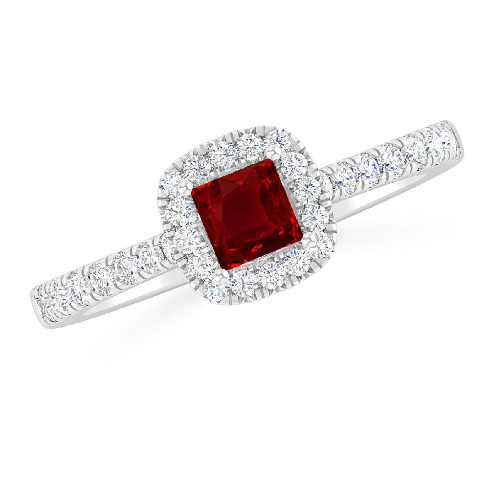 White Gold - Ruby