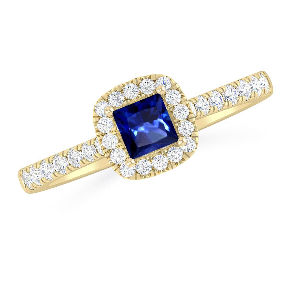 Yellow Gold - Sapphire