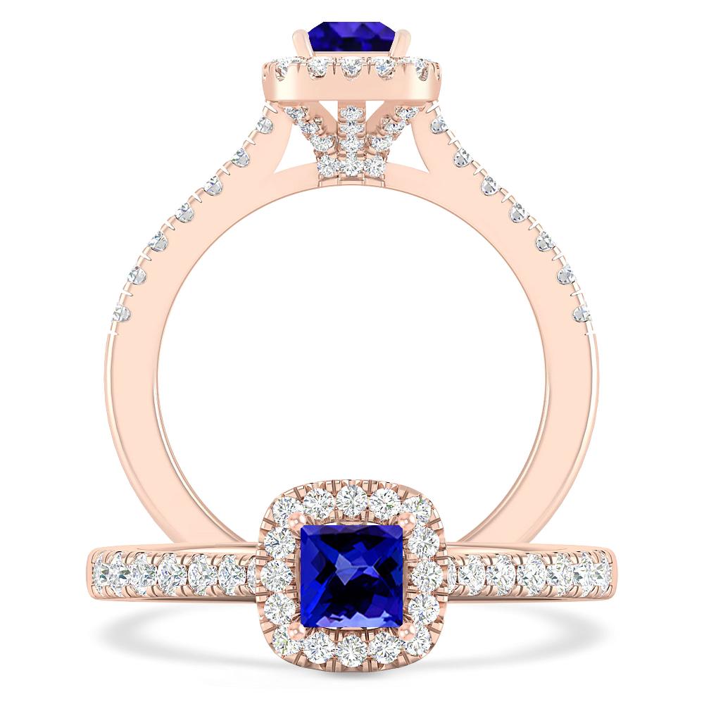 Rose Gold - Tanzanite