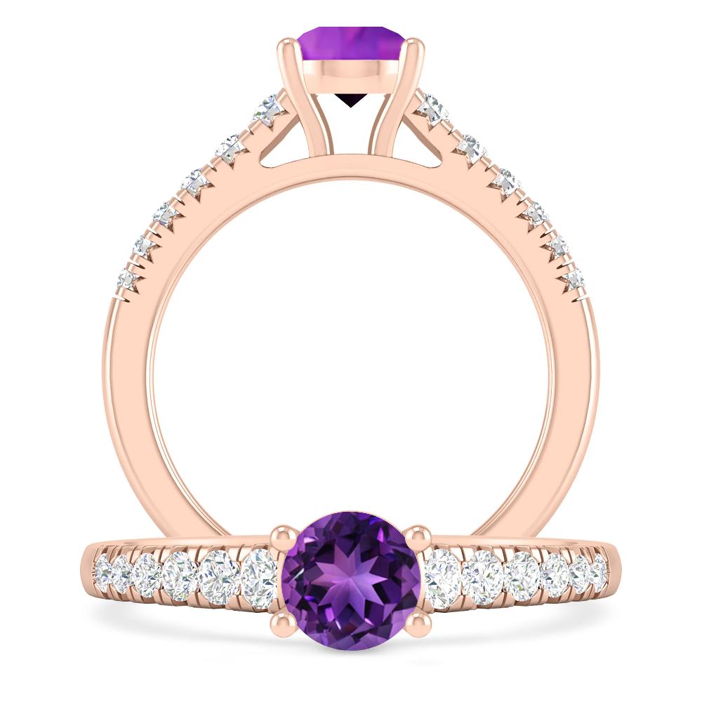 Rose Gold - Amethyst