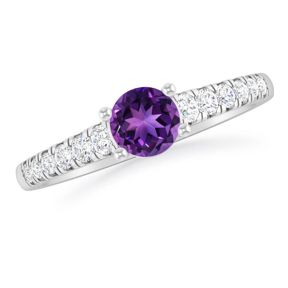 White Gold - Amethyst