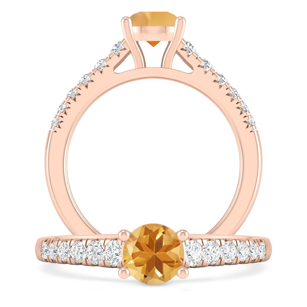 Rose Gold - Citrine