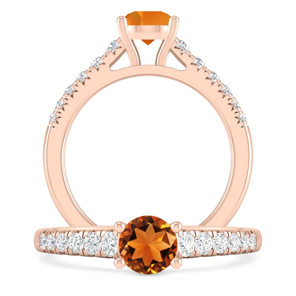 Rose Gold - Citrine