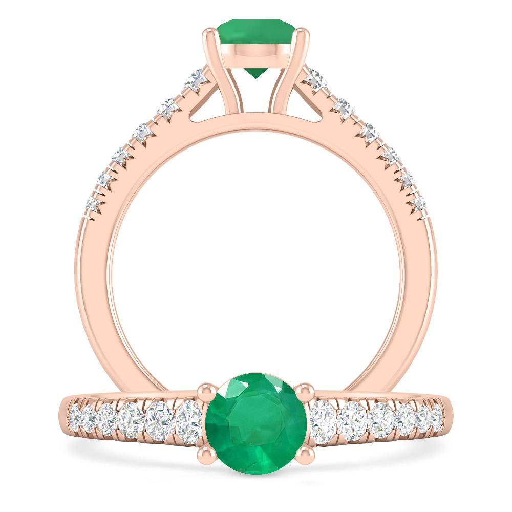 Rose Gold - Emerald