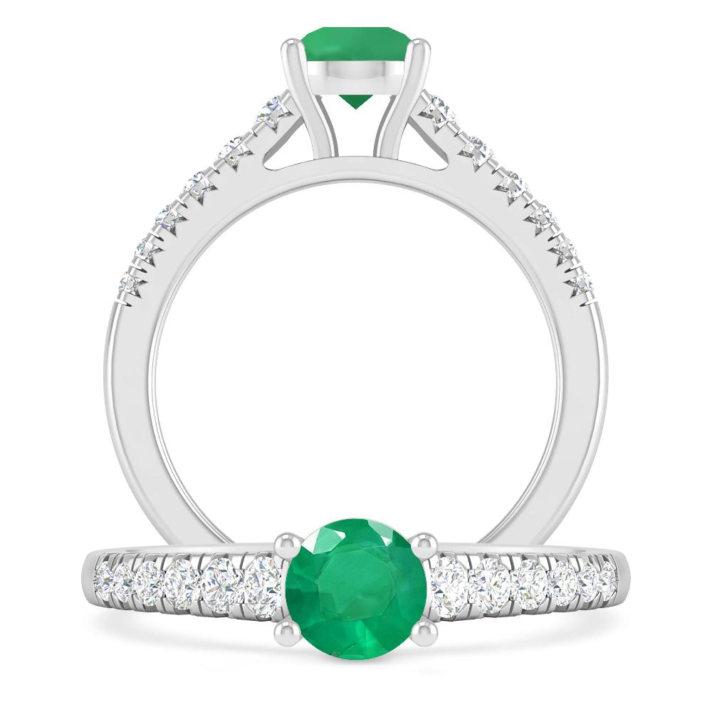 White Gold - Emerald