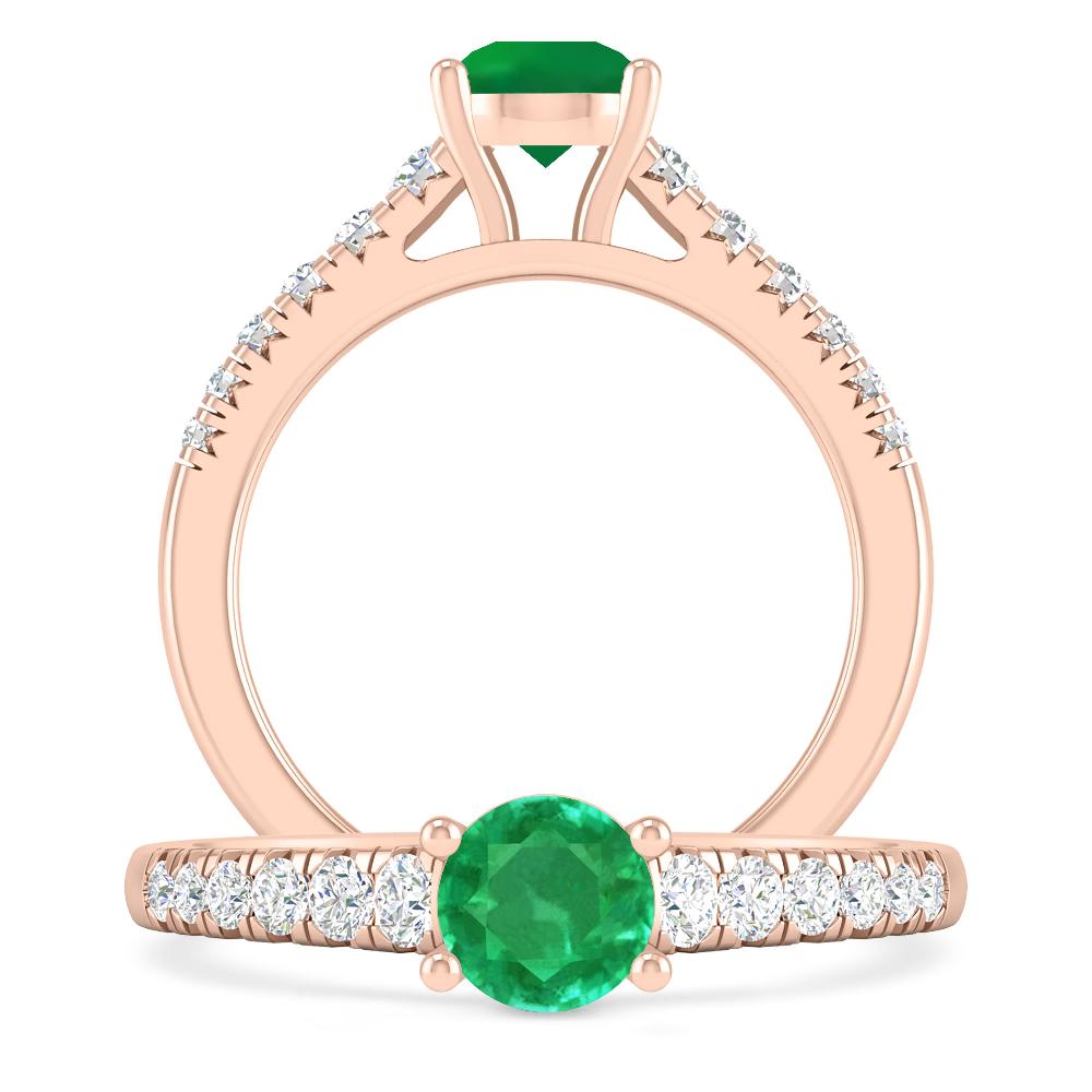 Rose Gold - Emerald