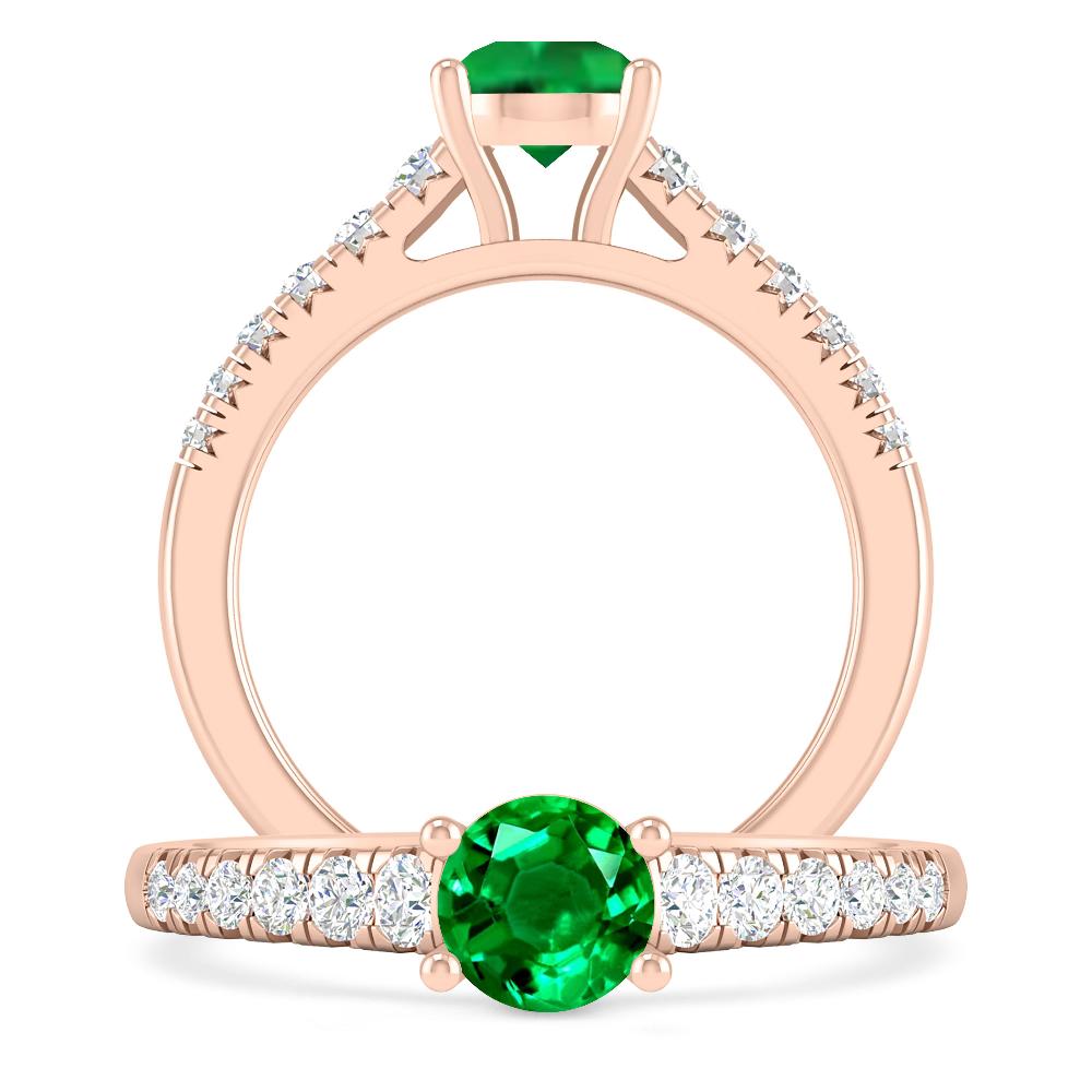 Rose Gold - Emerald