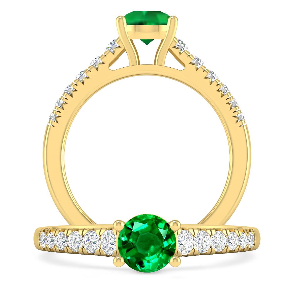 Yellow Gold - Emerald