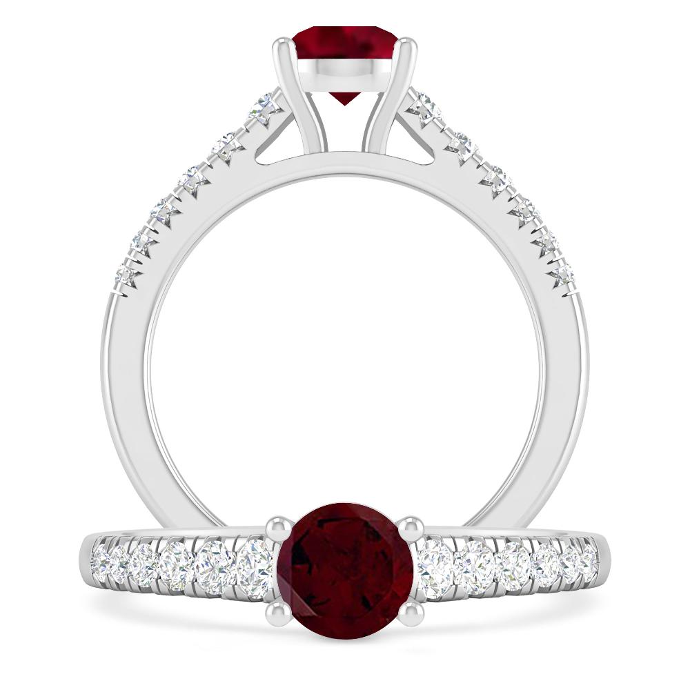 White Gold - Garnet