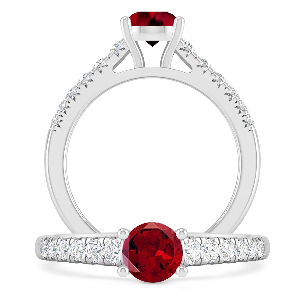 White Gold - Garnet