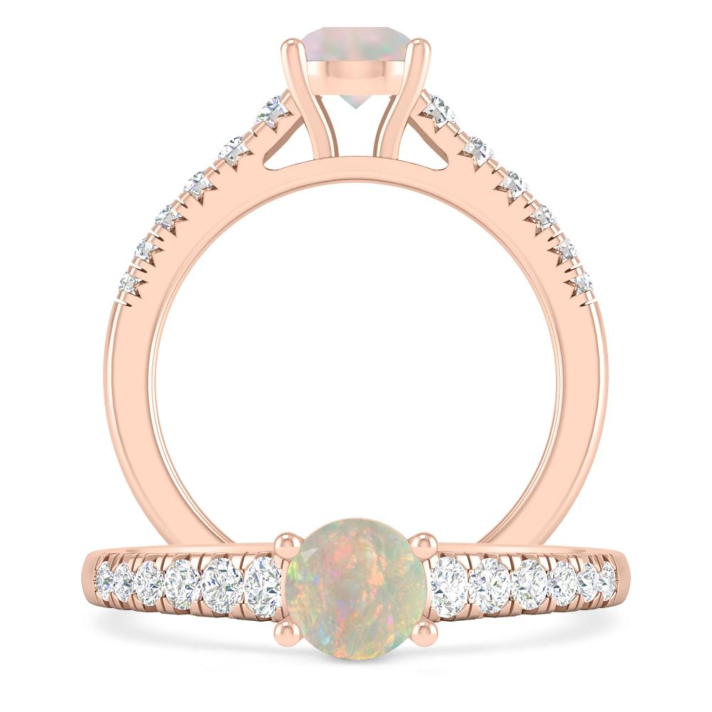 Rose Gold - Opal