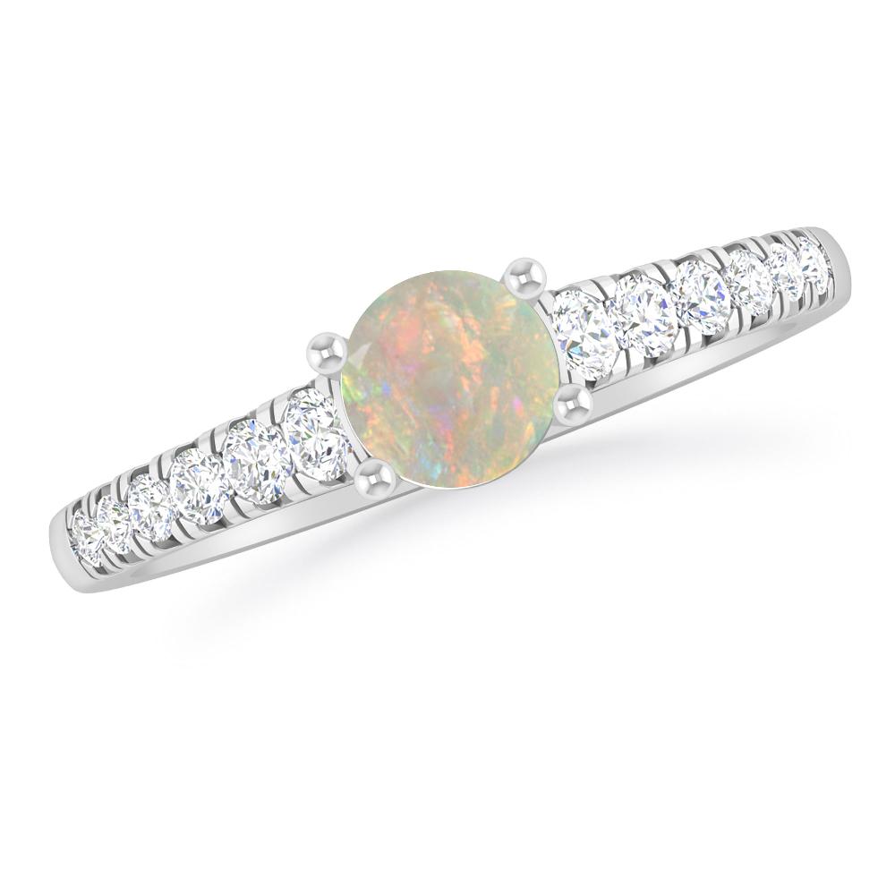 White Gold - Opal