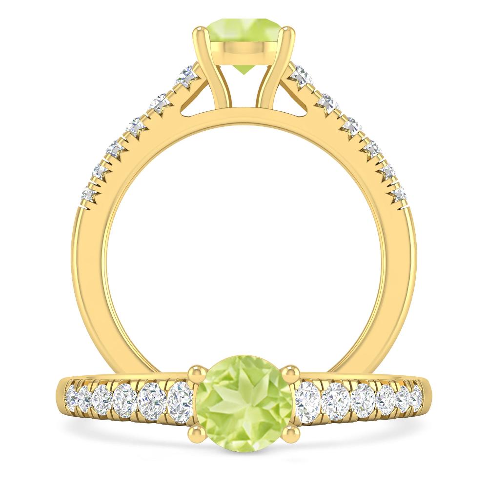 Yellow Gold - Peridot